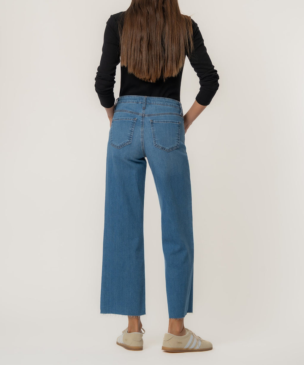 Charlotte High Rise Wide Leg, Petite in Soaring Wash